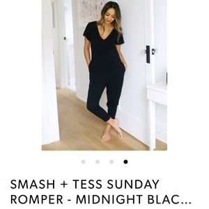 SMACH & TESS Sunday Romper Midnight Black